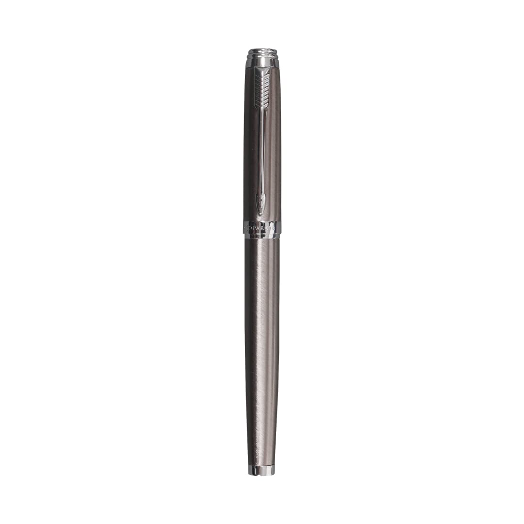 Parker Ambient Gun Metal Chrome Trim Roller Ball Pen – Offio.in