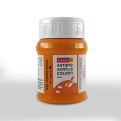 CAMEL ARTISTS' ACRYLIC COLOUR - CADMIUM ORANGE (039) - JAR OF 500 ML