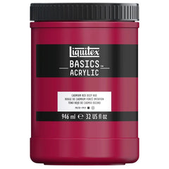 LIQUITEX BASICS ACRYLIC COLOUR - JAR OF 946 ML - CADMIUM RED DEEP HUE (311)