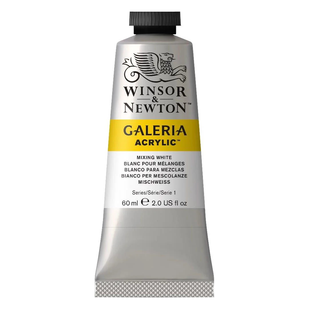 WINSOR & NEWTON GALERIA ACRYLIC COLOUR - TUBE OF 60 ML - MIXING WHITE (415)