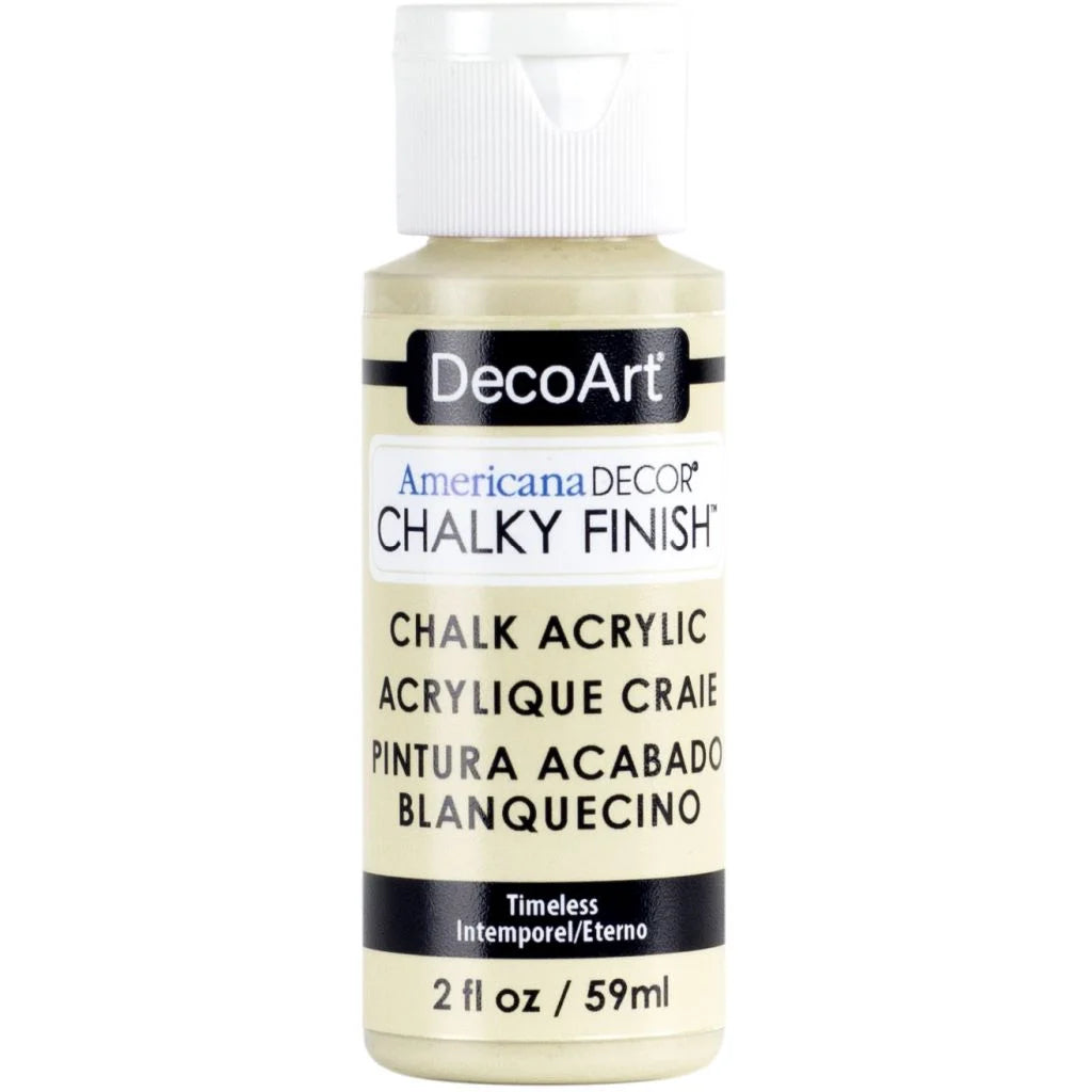 DECOART AMERICANA DÉCOR - CHALKY FINISH - ULTRA MATTE PAINT - 59 ML (2 OZ) BOTTLE - TIMELESS (04)