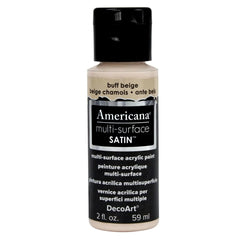 DECOART AMERICANA MULTI SURFACE SATIN ACRYLIC PAINT - 59 ML (2 OZ) - BUFF BEIGE (509)