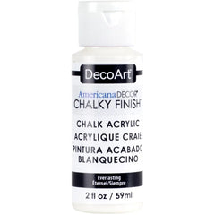 DECOART AMERICANA DÉCOR - CHALKY FINISH - ULTRA MATTE PAINT - 59 ML (2 OZ) BOTTLE - EVERLASTING (01)