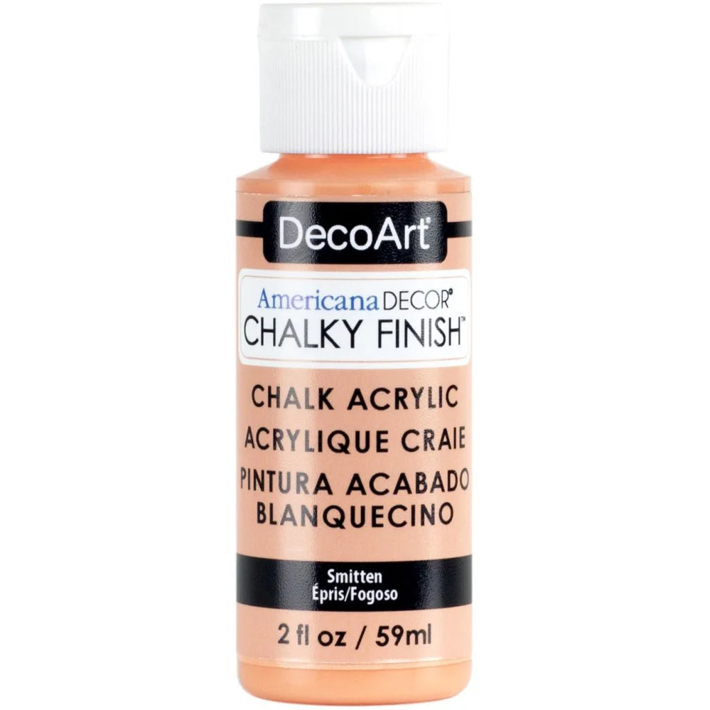 DECOART AMERICANA DÉCOR - CHALKY FINISH - ULTRA MATTE PAINT - 59 ML (2 OZ) BOTTLE - SMITTEN (08)