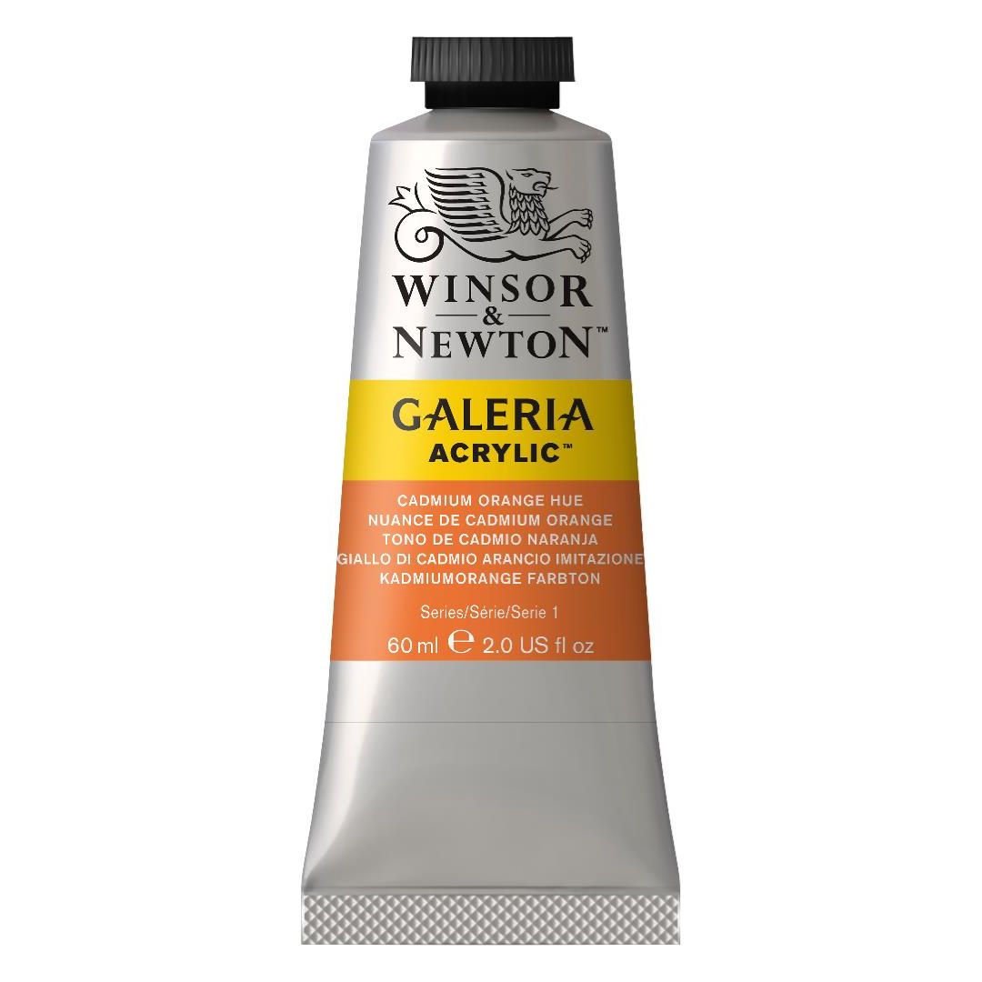 WINSOR & NEWTON GALERIA ACRYLIC COLOUR - TUBE OF 60 ML - CADMIUM ORANGE HUE (090)