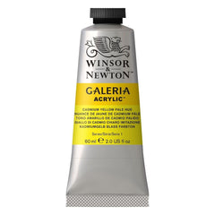 WINSOR & NEWTON GALERIA ACRYLIC COLOUR - TUBE OF 60 ML - CADMIUM YELLOW PALE HUE (114)