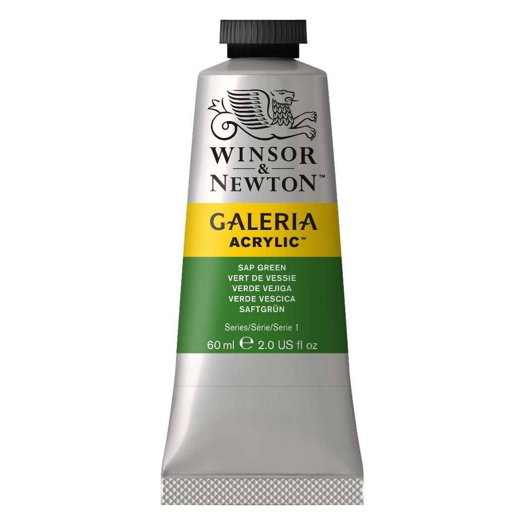 WINSOR & NEWTON GALERIA ACRYLIC COLOUR - TUBE OF 60 ML - SAP GREEN (599)