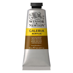 WINSOR & NEWTON GALERIA ACRYLIC COLOUR - TUBE OF 60 ML - VANDYKE BROWN (676)