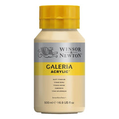 WINSOR & NEWTON GALERIA ACRYLIC COLOUR - JAR OF 500 ML - BUFF TITANIUM (060)