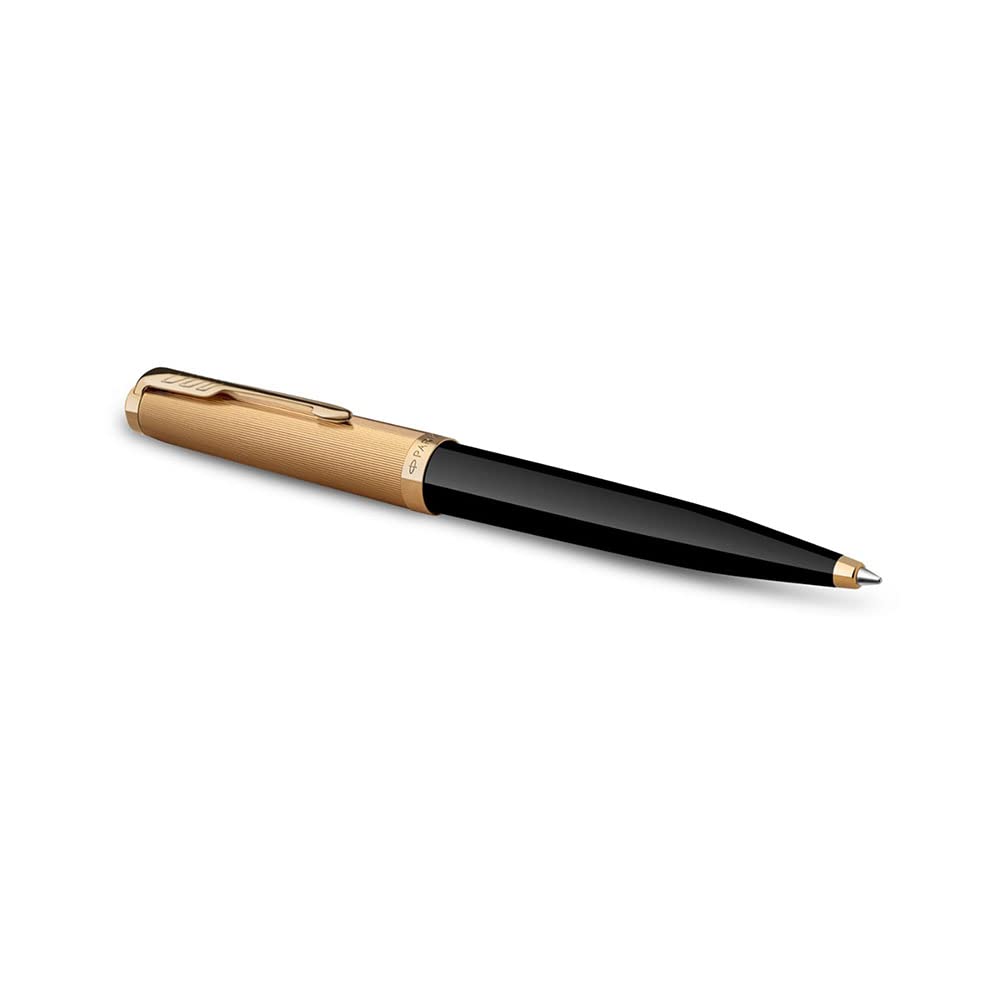 Parker 51 DELUXE BLACK WITH GOLD TRIM BALLPOINT PEN