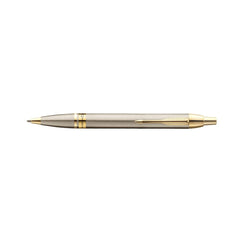 Parker Odyssey Brushed Metal Gold Trim Ballpoint Pen