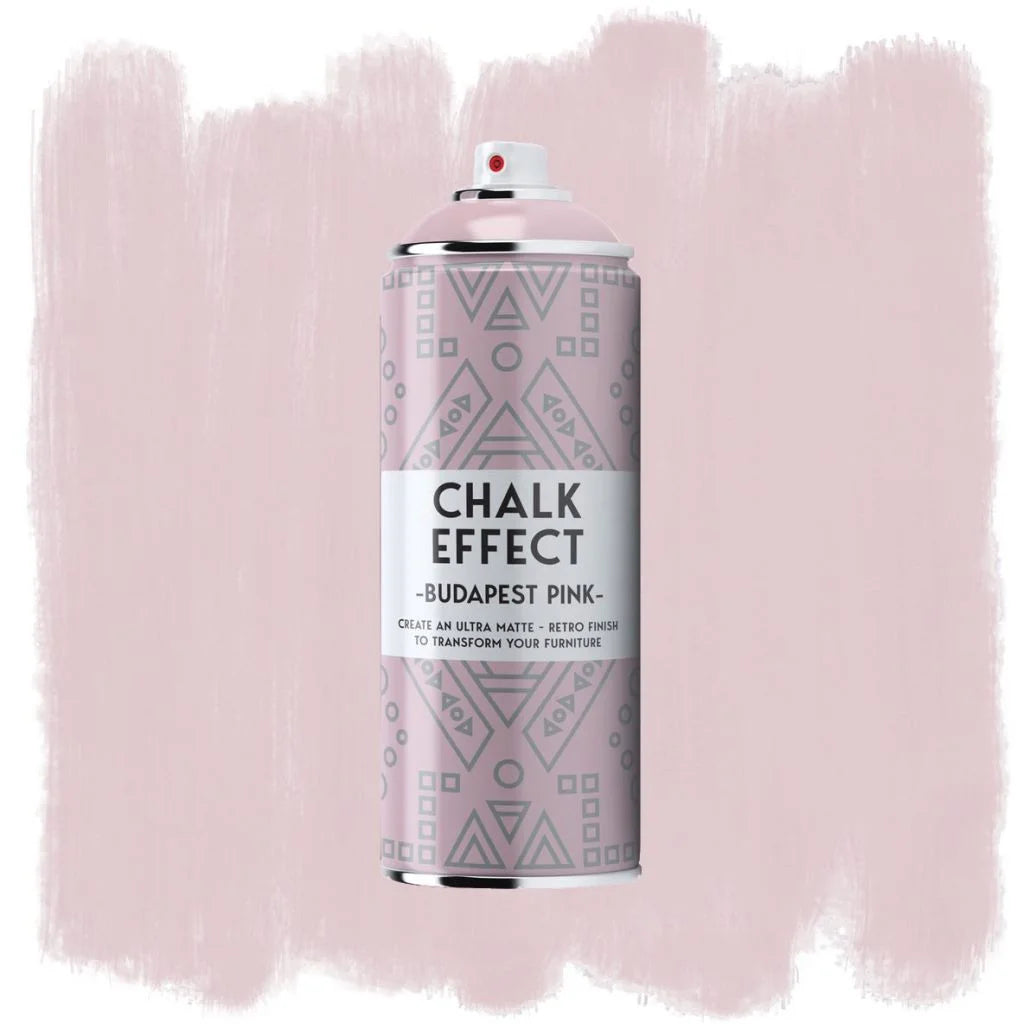 COSMOS CHALK EFFECT ACRYLIC PAINT - ULTRA MATTE RETRO FINISH - 400 ML CAN - BUDAPEST PINK (N11)