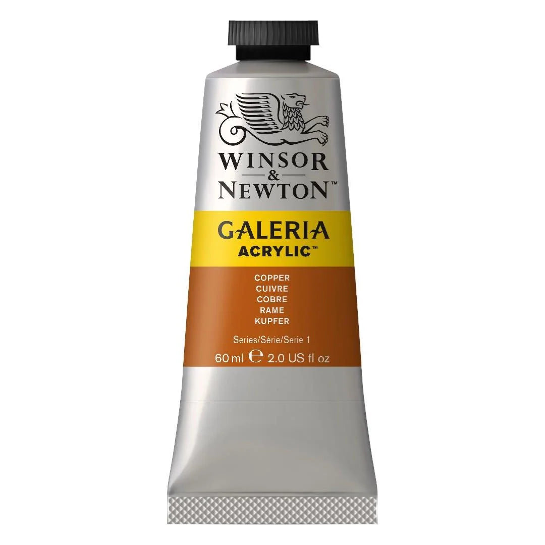 WINSOR & NEWTON GALERIA ACRYLIC COLOUR - TUBE OF 60 ML - COPPER (214)