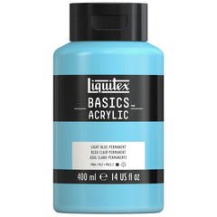 LIQUITEX BASICS ACRYLIC COLOUR - JAR OF 400 ML - LIGHT BLUE PERMANENT (770)