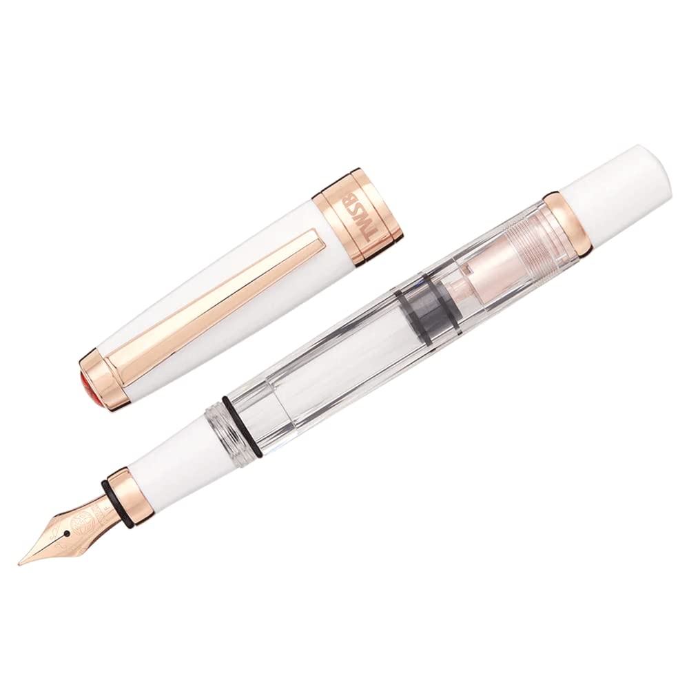 TWSBI, Fountain Pen - DIAMOND 580 WHITE ROSEGOLD II (Broad).