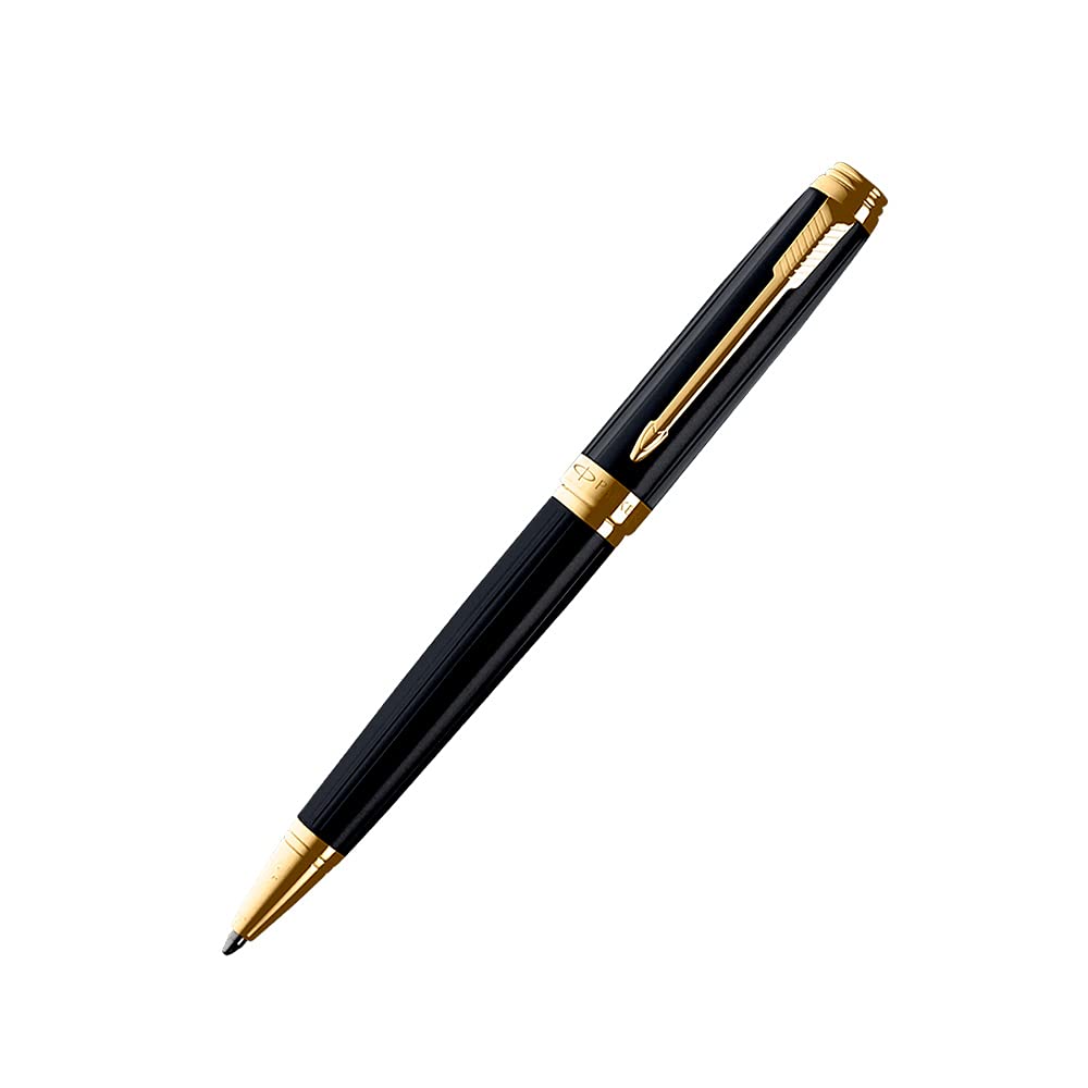 Parker Ambient LAQUE Black Gold Trim Ballpoint Pen