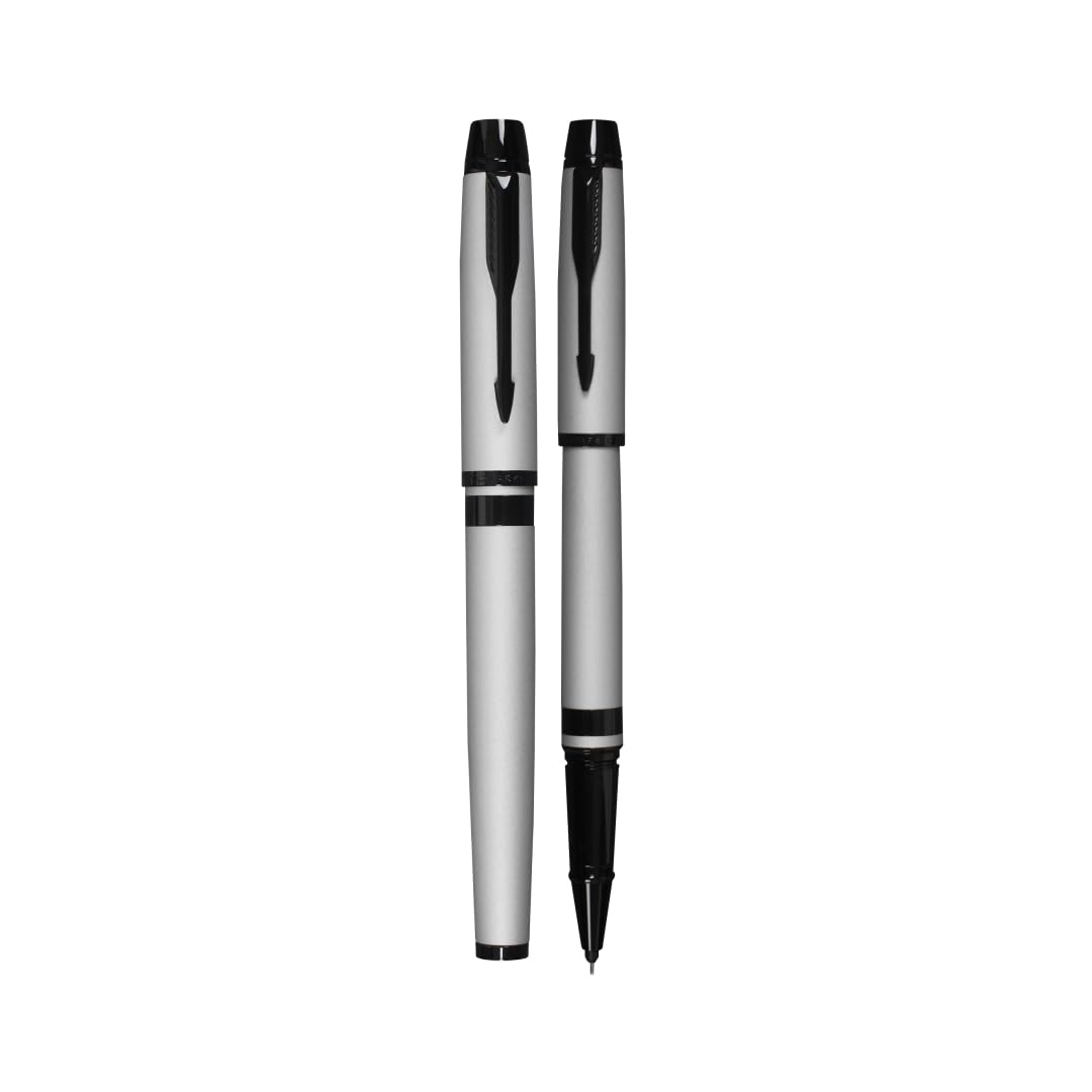 Parker Odyssey Dark Grey Black Metal Trim Roller Ball Pen