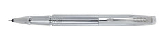 Parker Aster Shiny Chrome Trim Roller Ball Pen | Body Color - Shiny chrome| Ink Color - Blue