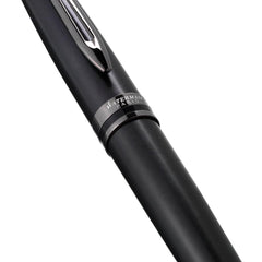 Waterman EXPERT METALLIC BLACK WITH RUTHENIUM TRIM FOUNTAIN PEN – MEDIUM NIB