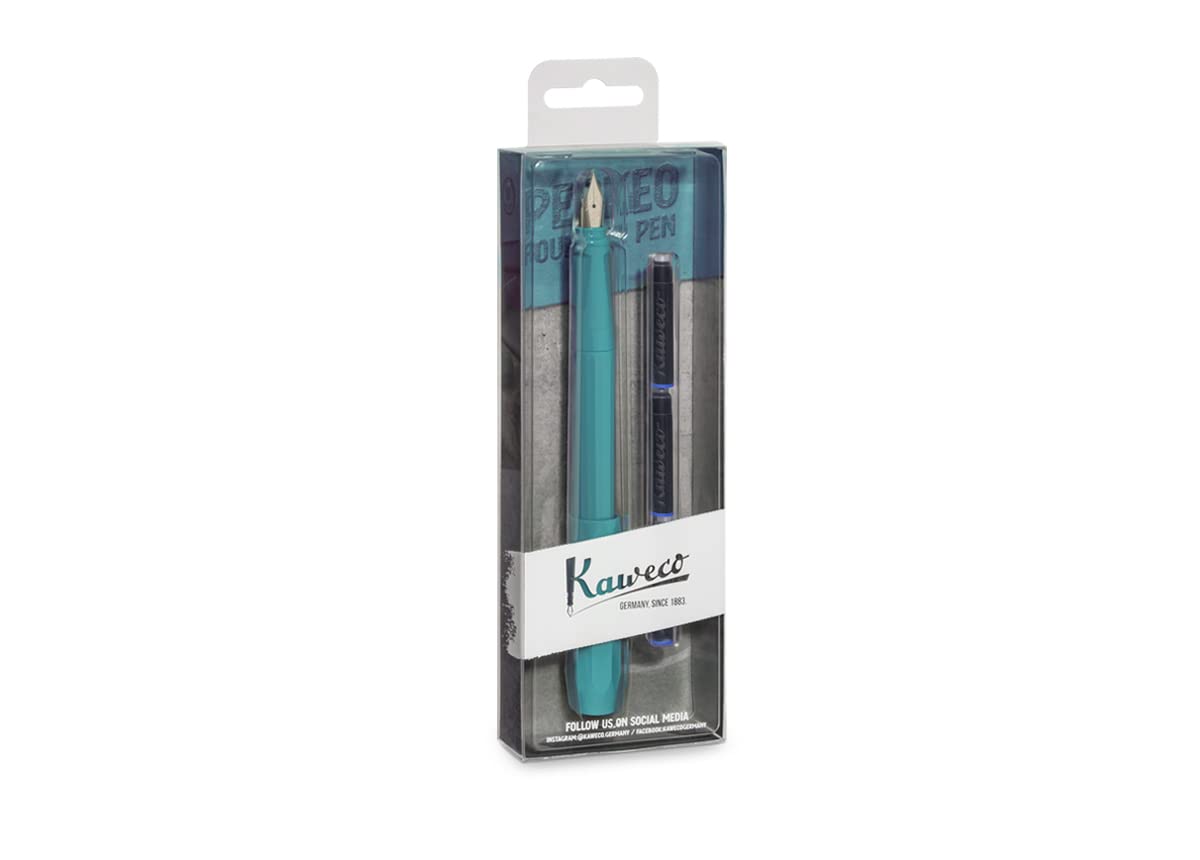 Kaweco PERKEO Fountain Pen Pack Breezy Teal Medium