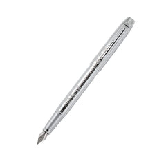 Parker Odyssey Chrome Trim Fountain Ball Pen | Body Color - Silver | Ink Color - Blue