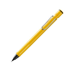 Lamy Safari 0.5Mm Tip Mechanical Pencil | Sturdy Plastic, Metal Clip | With M 41 Lead & Z 18 Eraser | Yellow Body, Pack Of 1