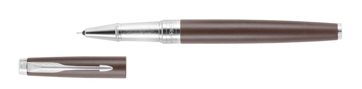 Parker Aster Matte Brown Chrome Trim Rollerball Pen