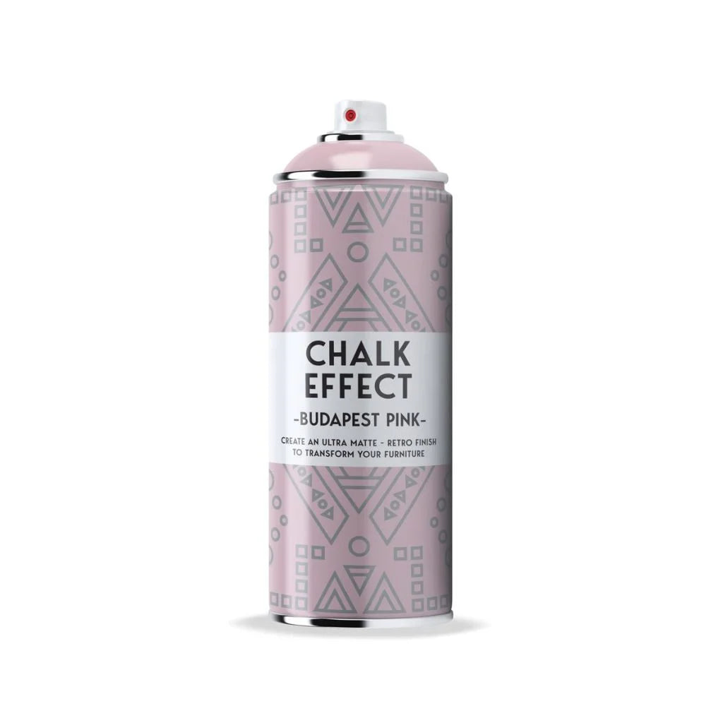 COSMOS CHALK EFFECT ACRYLIC PAINT - ULTRA MATTE RETRO FINISH - 400 ML CAN - BUDAPEST PINK (N11)