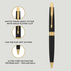 Parker Aster Matte Black GT Ball Pen