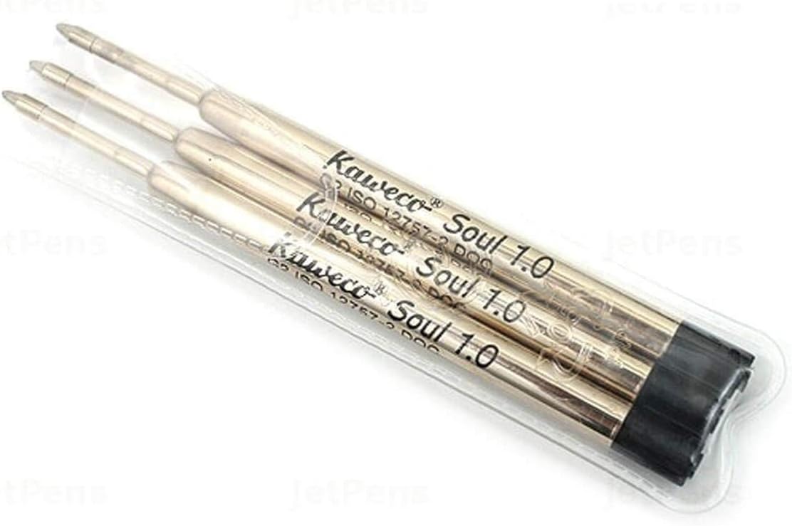 Kaweco G2 Ballpoint Pen Refills 1.0 Black Pack of 3