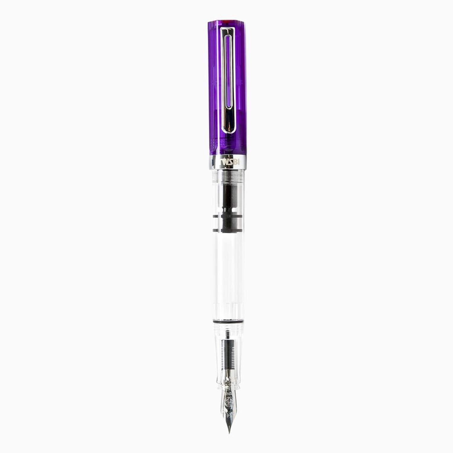 TWSBI ECO TRANSPARENT PURPLE FOUNTAIN PEN,FINE NIB