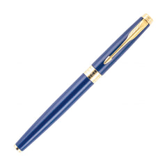 Parker Aster Matte Blue Gold Trim Medium Nib Fountain Pen | Body Color - Blue | Ink Color - Blue