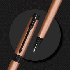 Parker Ambient Rose Gold Black Metal Trim Ball Pen