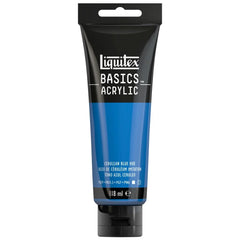 LIQUITEX BASICS ACRYLIC COLOUR - TUBE OF 118 ML - CERULEAN BLUE HUE (470)