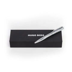 Hugo Boss Label Ballpoint Pen - Chrome