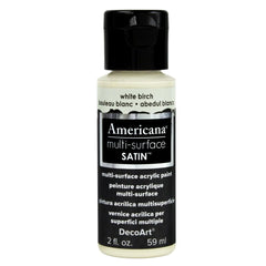 DECOART AMERICANA MULTI SURFACE SATIN ACRYLIC PAINT - 59 ML (2 OZ) - WHITE BIRCH (501)