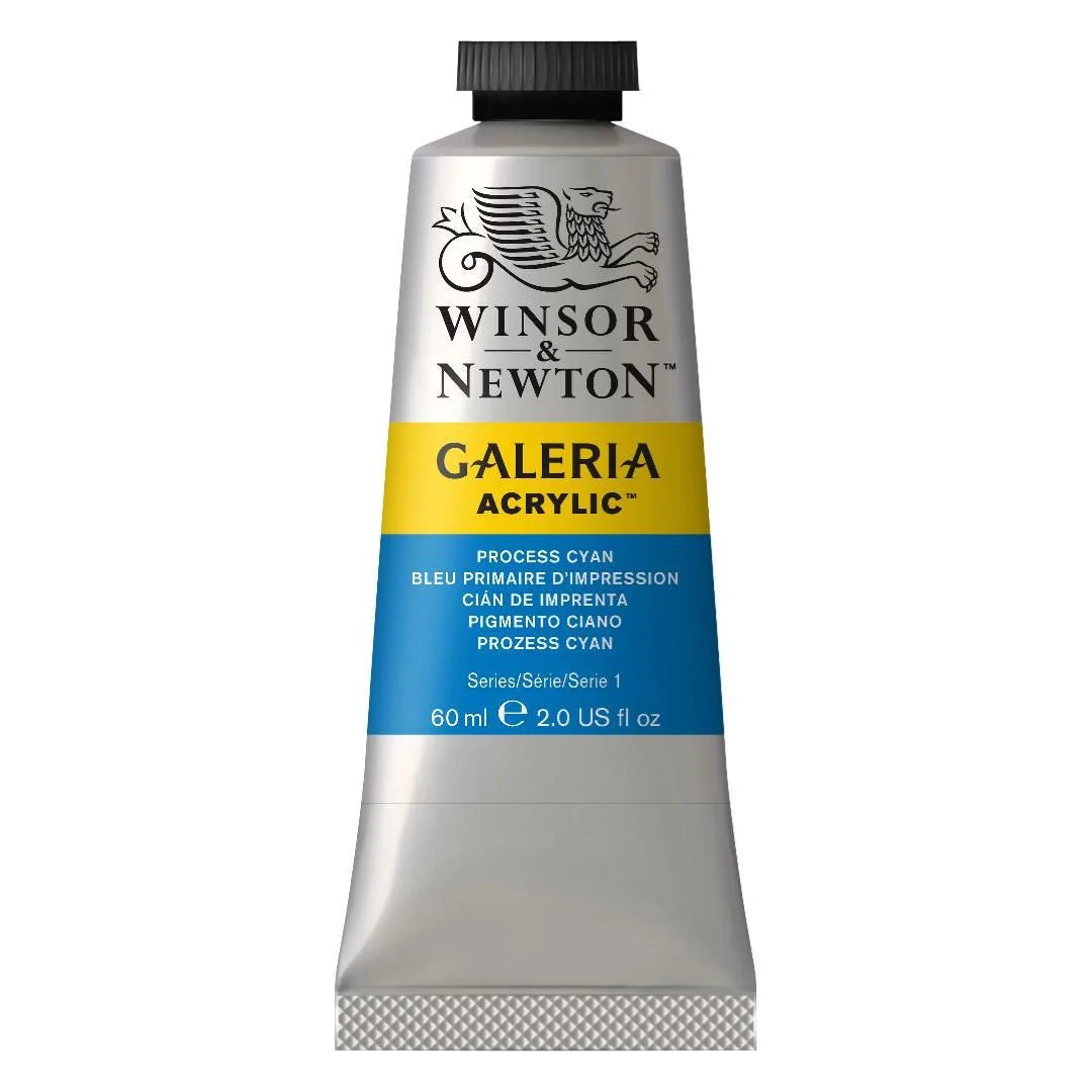 WINSOR & NEWTON GALERIA ACRYLIC COLOUR - TUBE OF 60 ML - PROCESS CYAN (535)