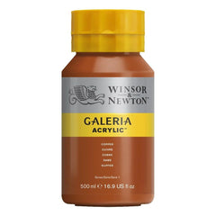 WINSOR & NEWTON GALERIA ACRYLIC COLOUR - JAR OF 500 ML - COPPER (214)