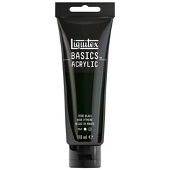 LIQUITEX BASICS ACRYLIC COLOUR - TUBE OF 118 ML - IVORY BLACK (244)