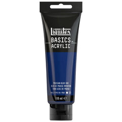 LIQUITEX BASICS ACRYLIC COLOUR - TUBE OF 118 ML - PRUSSIAN BLUE HUE (320)