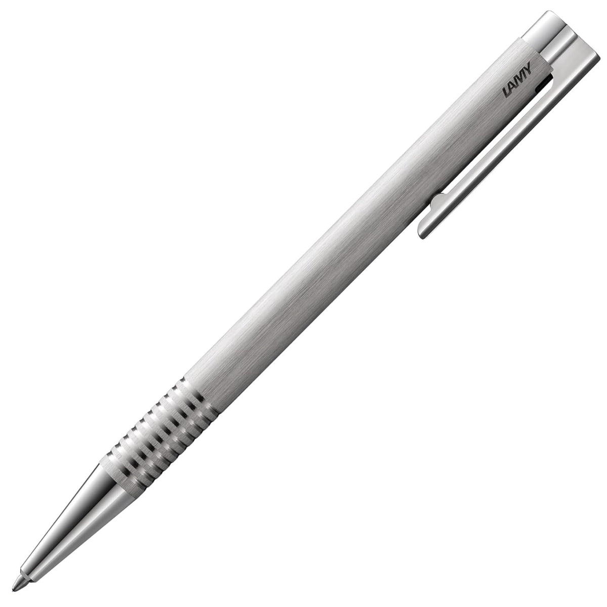 Lamy 206 Logo Brushed Stainless Steel Ballpoint Pen