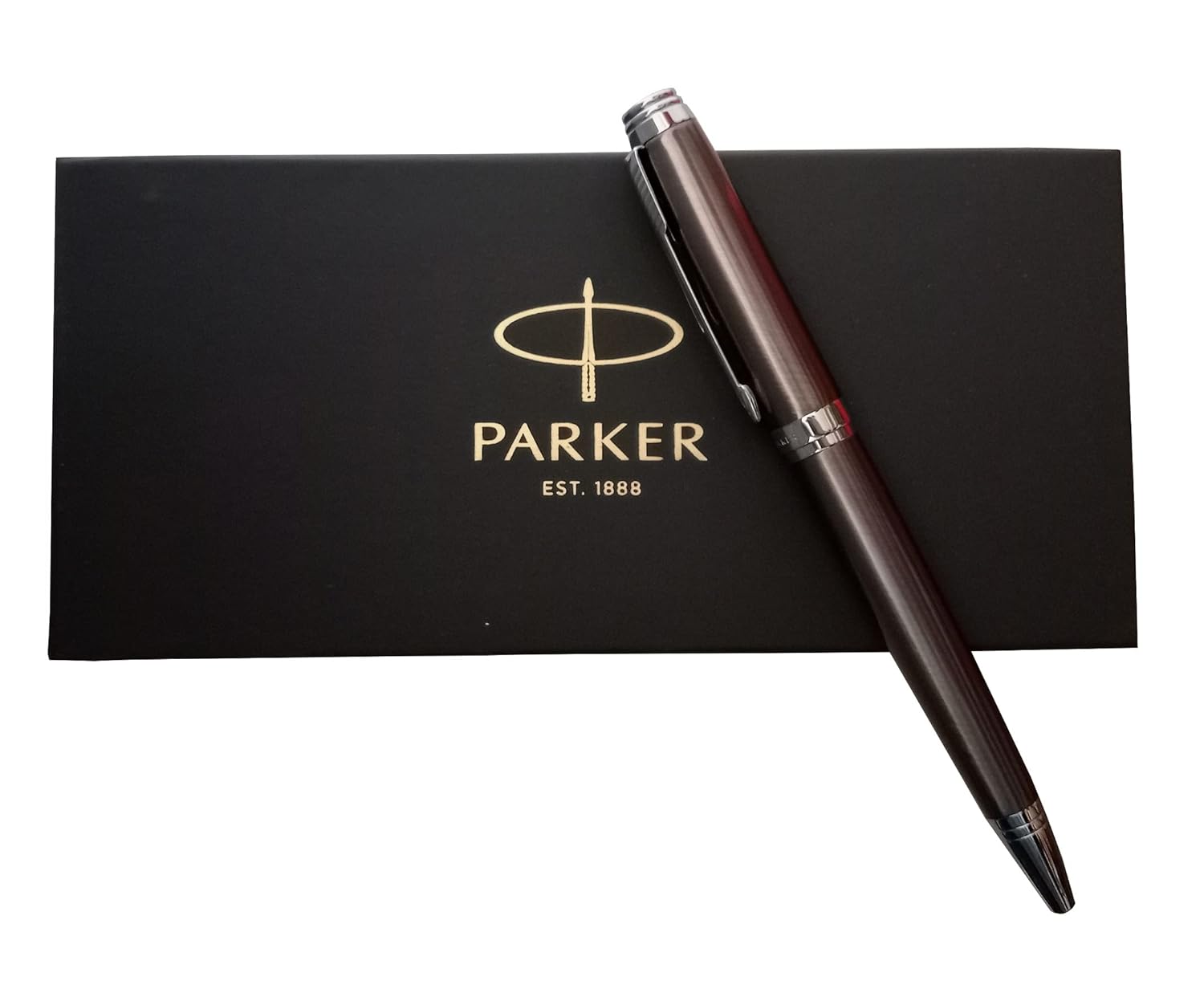 Parker Ambient Gun Metal Chrome Trim Ball Pen