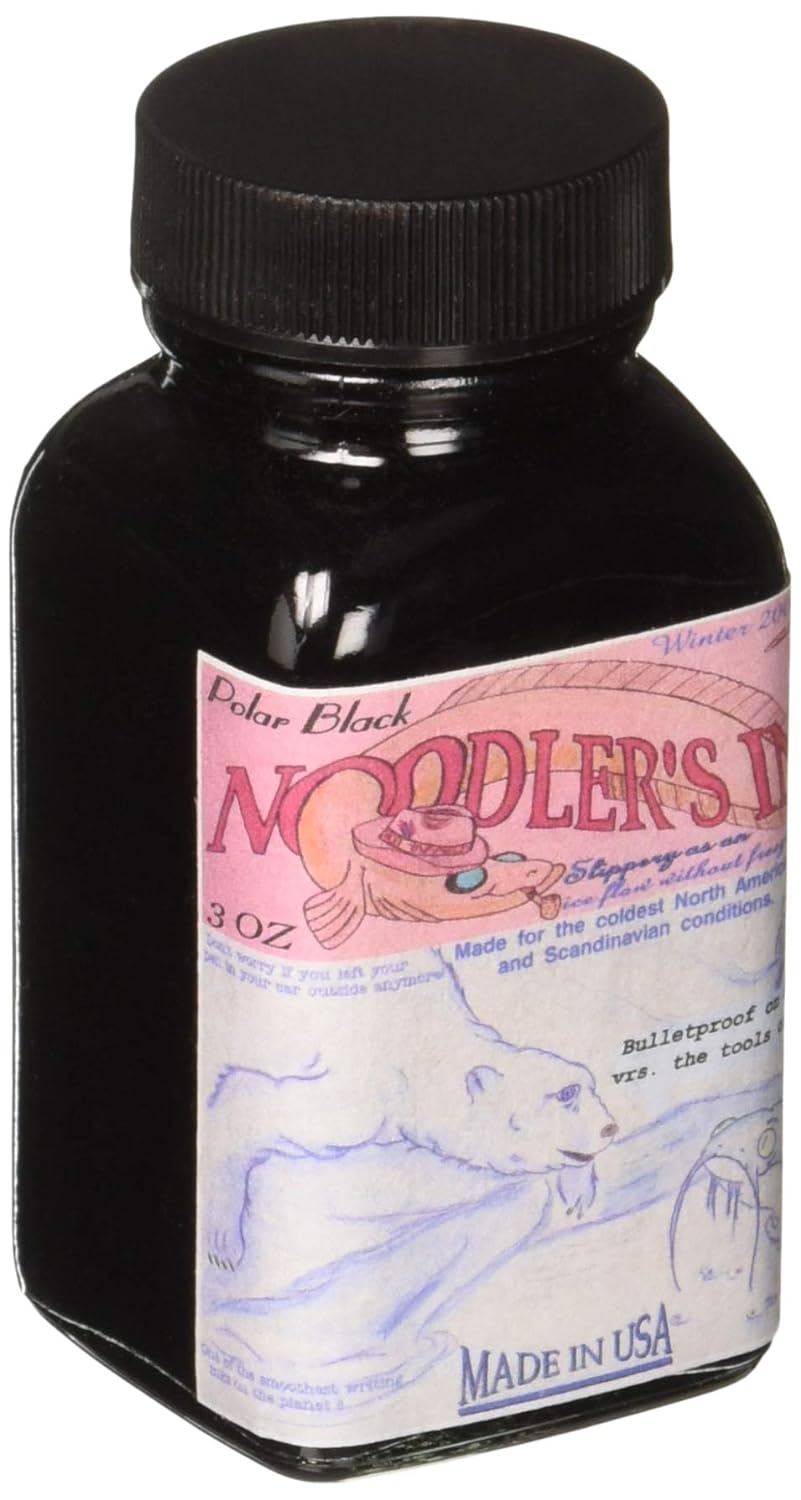 Noodler's Polar Bulletproof, Eel Fountain Pen Ink - Black