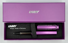 Lamy ALSTAR ROLLER BALL PEN LILAC COLOR-METAL ANODIZED BODY WITH M-63 BLACK REFILL