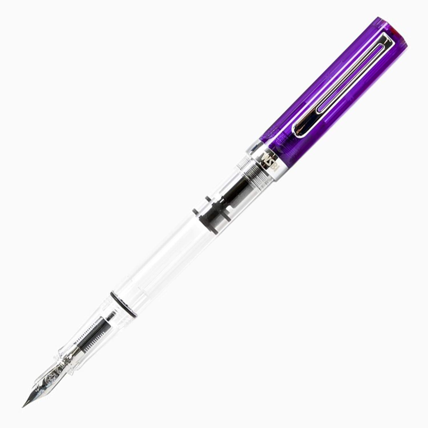 TWSBI ECO TRANSPARENT PURPLE FOUNTAIN PEN,FINE NIB