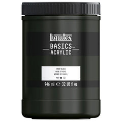 LIQUITEX BASICS ACRYLIC COLOUR - JAR OF 946 ML - IVORY BLACK (244)