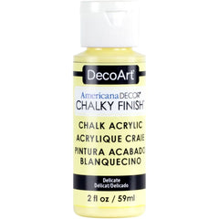 DECOART AMERICANA DÉCOR - CHALKY FINISH - ULTRA MATTE PAINT - 59 ML (2 OZ) BOTTLE - DELICATE (11)