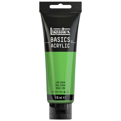 LIQUITEX BASICS ACRYLIC COLOUR - TUBE OF 118 ML - LIME GREEN (222)