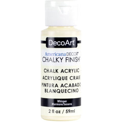 DECOART AMERICANA DÉCOR - CHALKY FINISH - ULTRA MATTE PAINT - 59 ML (2 OZ) BOTTLE - WHISPER (03)