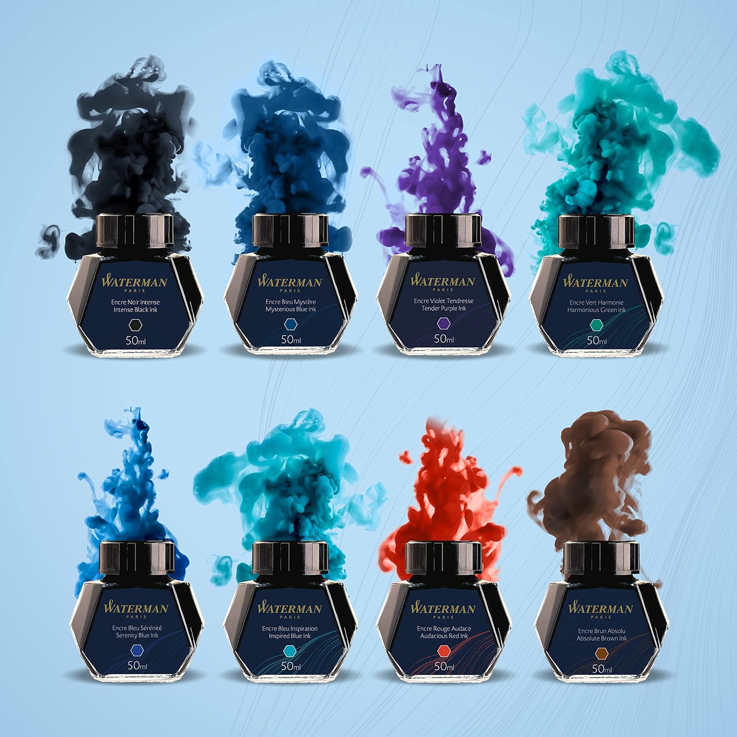 Waterman Bottled Ink Refill - Mysterious Blue (50ml)